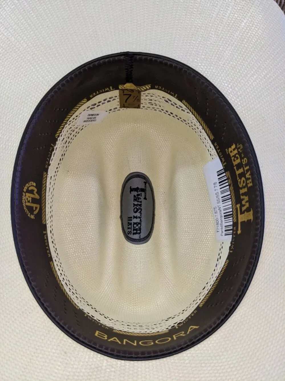 Twister Bangora Straw Cowboy Hat - Odessa 7 7/8
